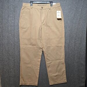 Ruff Hewn Men's Territory Chino Pants Rugged Performance Sz 38x32 Light Brown